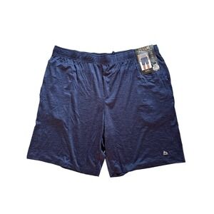 RBX Active Mens Mesh Space Dye Shorts Navy Blue XXL X-Dri Performance New